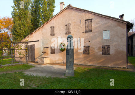 Italien, Emilia Romagna, Roncole bei Fidenza, Geburtshaus des Komponisten Giuseppe Verdi Stockfoto