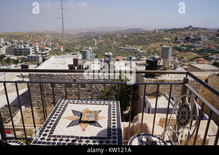 Ein Blick auf Taybeh, Palästina. Stockfoto