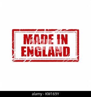Vektor hergestellt in England Stempel. informative Illustration, Werbung und Marketing Hintergrund Stock Vektor