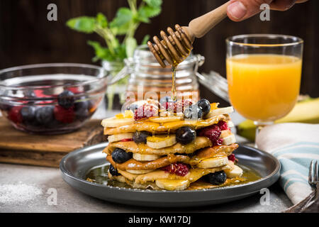 Feiern Pancake Day oder Faschingsdienstag Stockfoto