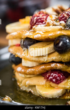 Feiern Pancake Day oder Faschingsdienstag Stockfoto