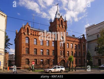 Kommunale Sitz der Staatlichen Feuerwehr. Krakau, Woiwodschaft Kleinpolen, Polen. Stockfoto