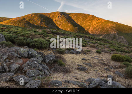 Landschaft im Hafen von Honduras. Der Extremadura. Spanien. Stockfoto