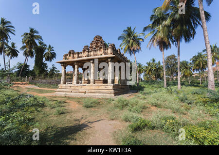 Indien, Karnataka, Hampi, Gejjala Mandapa Tempel Stockfoto