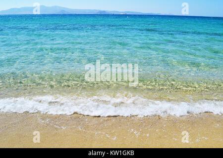 Mikri Vigla Strand der Insel Naxos Griechenland Stockfoto