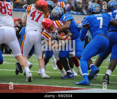 Dezember 30, 2017; Memphis, TN, USA; die Iowa Zustand-Wirbelstürme besiegten die Memphis Tigers, 21-20, in der Auto Zone Liberty Bowl. Kevin Langley/CSM Stockfoto