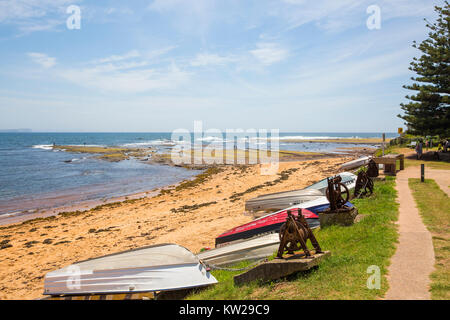 Fisherman's Beach auf Long Reef aquatische buchen Northern Beaches von Sydney, New South Wales, Australien Stockfoto