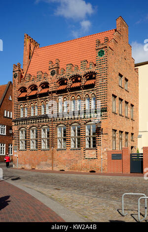 Wismar, ehemaliger Archidiakonat in St. Marien Kirchhof, ehemaliges Archidiakonat in Sankt Marien Kirchhof Stockfoto