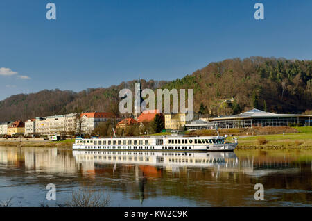 Elbsandstein, Kurort Bad Schandau, Kurort Bad Schandau Stockfoto