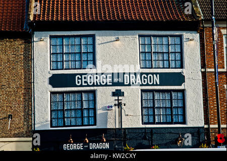 Die George und Drachen, Yarm on Tees Stockfoto