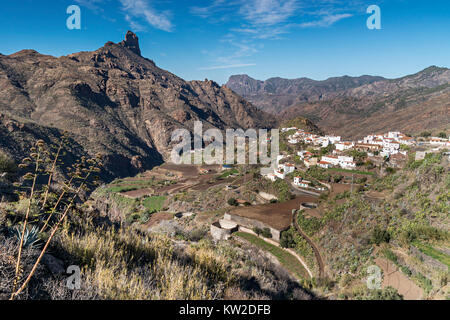 Natur und Landschaft der Kanarischen Inseln - die Berge von Gran Canaria Stockfoto