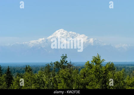 Panoramablick auf die umliegenden Berge Talkeetna, Alaska Stockfoto