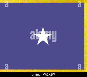 Die US-Luftwaffe (USAF) symbolisiert den Rang eines Brigadegenerals. Es ist Teil der Insignien, die diesen militärischen Rang innerhalb der Air Force bezeichnen. Stockfoto