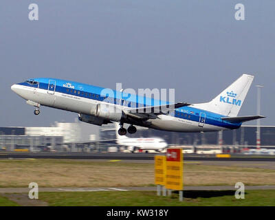 Boeing 737 306 KLM Royal Dutch Airlines PH-BDC Amsterdam Schiphol (AMS EHAM), 06. Februar 2005 Stockfoto