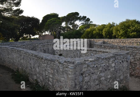 Blick auf den Stein Labyrinth von Donnafugata Schloss Stockfoto