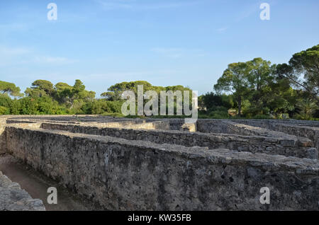 Blick auf den Stein Labyrinth von Donnafugata Schloss Stockfoto