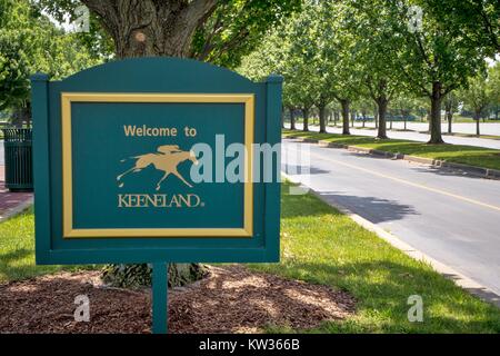 Lexington, Kentucky. USA. Juni 1, 2015. Die berühmte Rolex Uhr custom made für Keeneland Racetrack in Lexington, Kentucky. Stockfoto