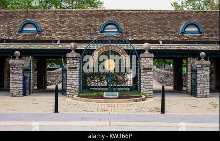 Lexington, Kentucky. USA. Juni 1, 2015. Die Kentucky Horse Park ist ein Premier Touristenattraktion in Kentucky und verfügt über Meister rassigen Pferden. Stockfoto