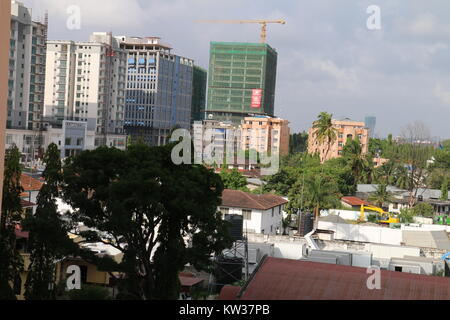 Dar es salaam Tansania Straßen. HD-Bild geschossen von oben Stockfoto