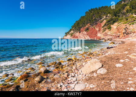 Strand in Port de Valldemossa Mallorca Spanien Stockfoto