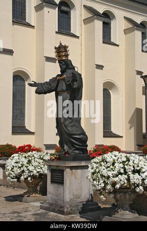 Schwarze Statue von Christus dem König in Tschenstochau, Woiwodschaft Schlesien, Polen. Stockfoto