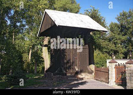 Glockenturm in Debica, Woiwodschaft Podkarpackie, Polen. Stockfoto