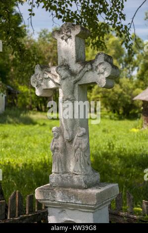 Historische Friedhof, Dluzniow, Woiwodschaft Lublin, Polen. Stockfoto