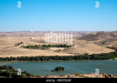 See in der yeruham Park (Wüste Negev, Israel) Stockfoto