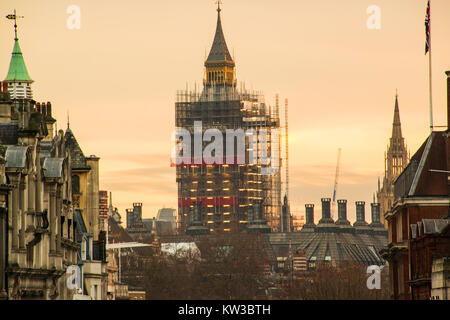 Big Ben renoviert. Stockfoto