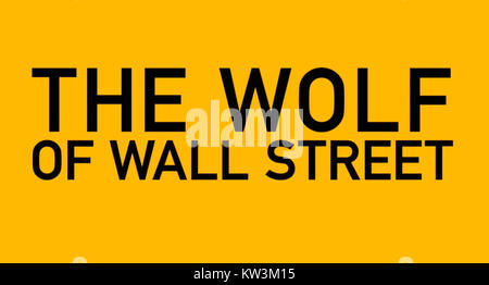 Der Trailer „Wolf of Wall Street“ bietet einen Einblick in das energiereiche Drama rund um das Leben des Börsenmaklers Jordan Belfort und konzentriert sich auf Themen wie Überfluss, Gier und Korruption. Stockfoto