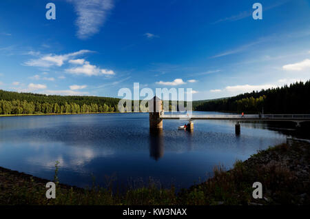 Im mittleren Erzgebirge, Trinkwasser Talsperre Cranzahl, Mittleres Erzgebirge, Trinkwassertalsperre Cranzahl Stockfoto