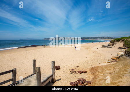 Long Reef Beach am nördlichen Strände von Sydney, New South Wales, Australien Stockfoto