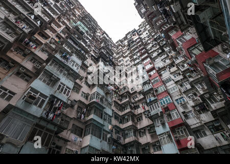 Hong Kong Apartment Gebäuden Stockfoto