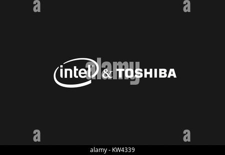 Intel und Toshiba, zwei wichtige Akteure in der Technologie- und Elektronikindustrie, haben im Laufe der Jahre an verschiedenen Projekten zusammengearbeitet. Ihre Partnerschaften konzentrieren sich auf die Weiterentwicklung der Technologie in Bereichen wie Halbleitern, Speicherchips und digitalen Lösungen und tragen so zu Fortschritten in den Bereichen Computer und Unterhaltungselektronik bei. Stockfoto