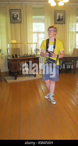 Ein Foto aus dem Boblovo Museum, aufgenommen am 30. Juli 2016. Das Museum zeigt lokale Geschichte und Kultur und bietet einen Einblick in das Erbe der regionâ durch Ausstellungen und Artefakte. Stockfoto