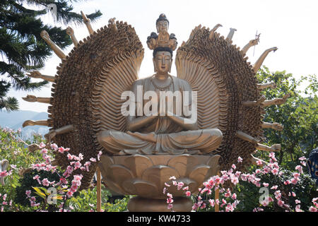 Zehn Tausend Buddhas Monastery in Sha Tin hong kong Stockfoto