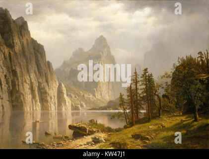 Bierstadt Albert Merced River Yosemite Valley Stockfoto