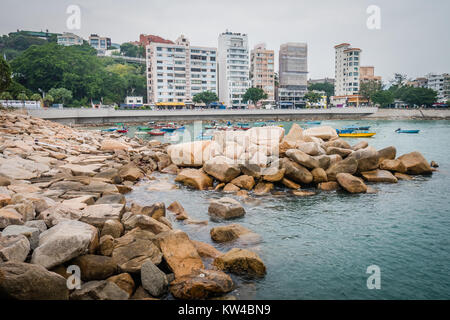 Hong Kong Stanley ist ein Dorf am Meer mit einer entspannten Atmosphäre beliebt bei Touristen Stockfoto