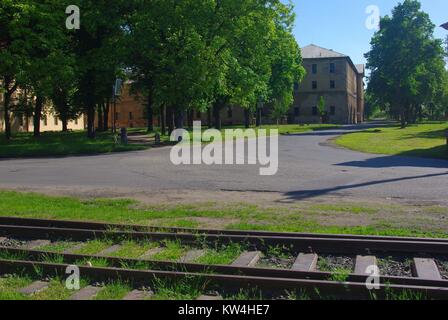 Die Stadt Terezín (Theresienstadt) in der Tschechischen Republik, für die Konzentrationslager bekannt Stockfoto