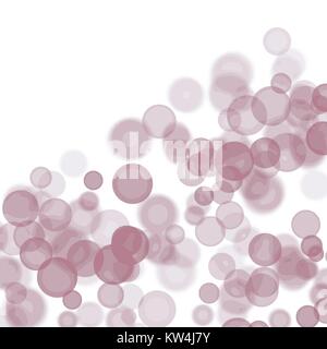 Crimson Red Aquarell bokeh bubble Muster, Vector Illustration Stock Vektor