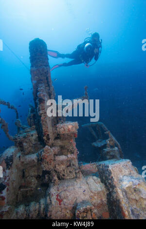 Spiegel Grove Schiffswrack aus Key Largo, Florida Stockfoto