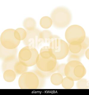 Orange gelb Aquarell bokeh bubble Muster, Vector Illustration Stock Vektor