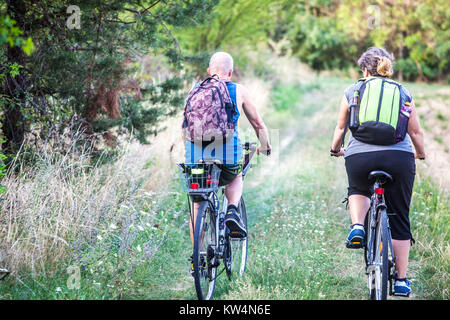 Nationalpark Podyji, Biker, Tschechische Republik Stockfoto