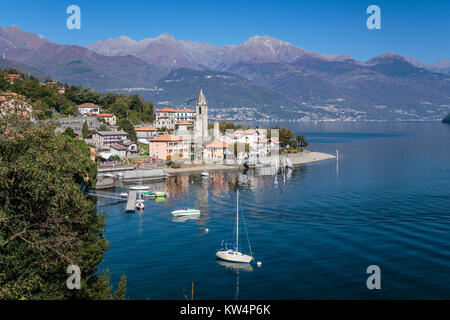 Der Comer see Ortschaft Lenno, Lombardei, Italien, Europa. Stockfoto