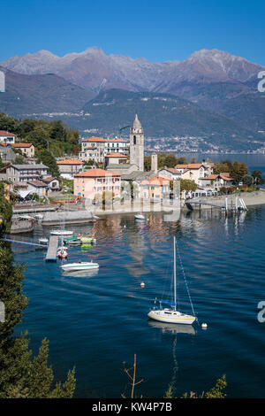 Der Comer see Ortschaft Lenno, Lombardei, Italien, Europa. Stockfoto