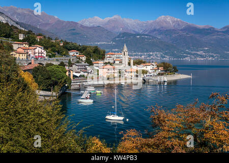 Der Comer see Ortschaft Lenno, Lombardei, Italien, Europa. Stockfoto