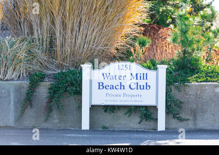 Wassermühle Beach Club anmelden Wassermühle ny Stockfoto