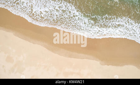 Bild von einer drohne von einem Strand in Montauk, New York Stockfoto