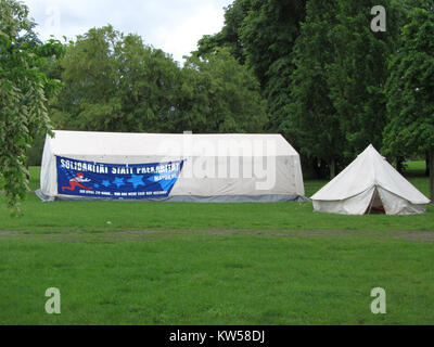 Blockupy 2013 Camp 8. Stockfoto