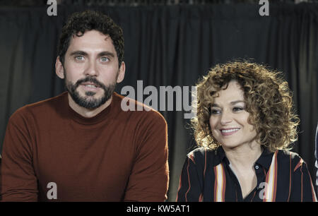 TV-Show "ARDE Madrid' Fotoshooting mit: Anna Rodriguez Costa, Paco Leon, Wo: Madrid, Spanien Wann: 28 Aug 2017 Quelle: Oscar Gonzalez/WENN.com Stockfoto